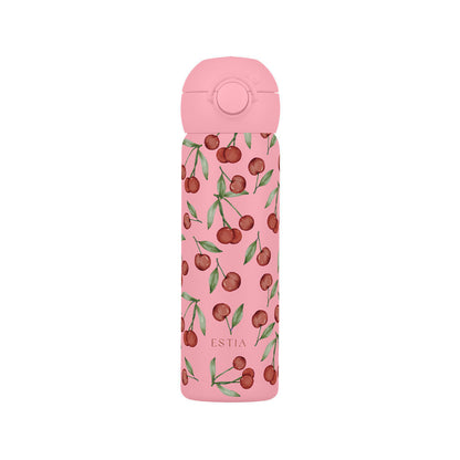 Estia Handy Bottle Save The Aegean 470ml Cherry rose