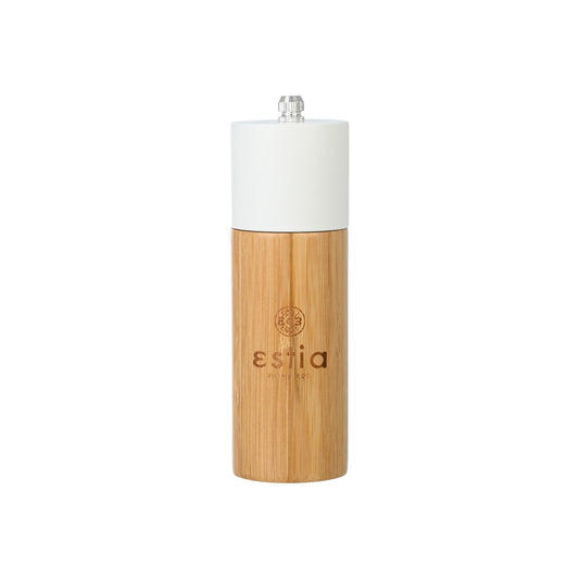 Estia Μύλος για Αλάτι Πιπέρι Bamboo Essentials - Λευκός