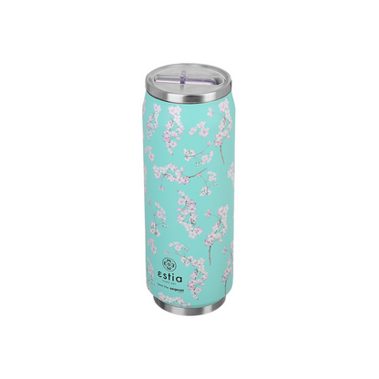 Estia Travel Cup Save The Aegean Ποτήρι Θερμός με Καλαμάκι Blossom Green - 500ml