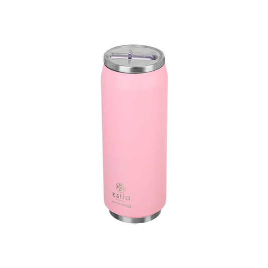 Estia Travel Cup Save The Aegean Ποτήρι Θερμός με Καλαμάκι Blossom Rose - 500ml