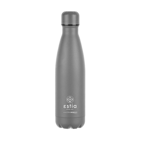 Estia Travel Flask Save Aegean Μπουκάλι Θερμός Fjord Grey - 500ml