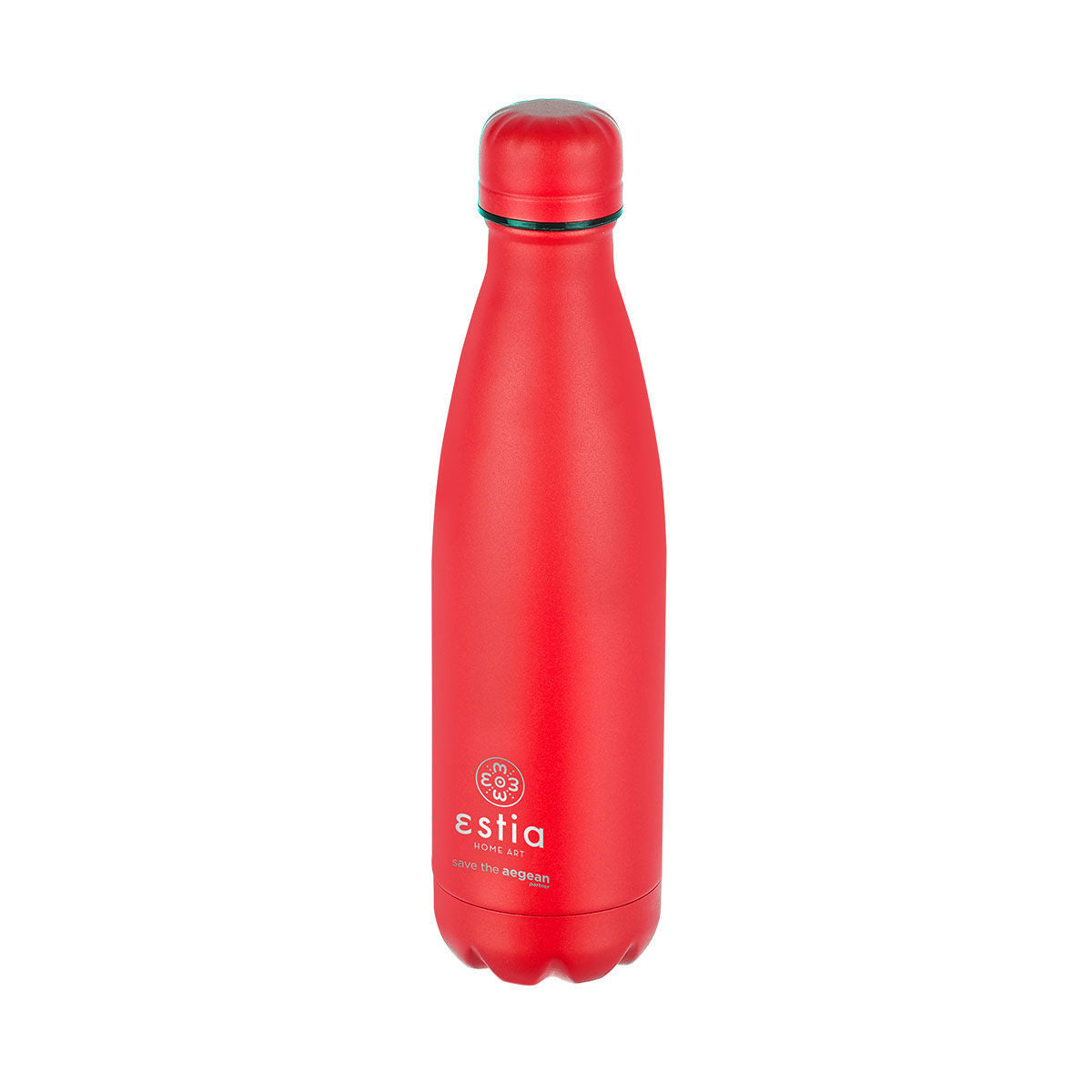 Estia Travel Flask Save Aegean Μπουκάλι Θερμός Scarlet Red - 500ml
