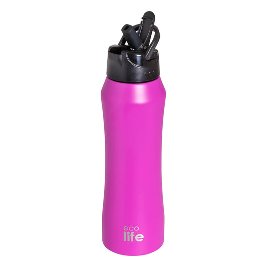 Ecolife Μπουκάλι Θερμός με Εσωτερικό Καλαμάκι - 500ml