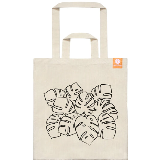 Goodbag Travel Τσάντα για Ψώνια Leaf Nature με Εσωτερική Τσέπη Large