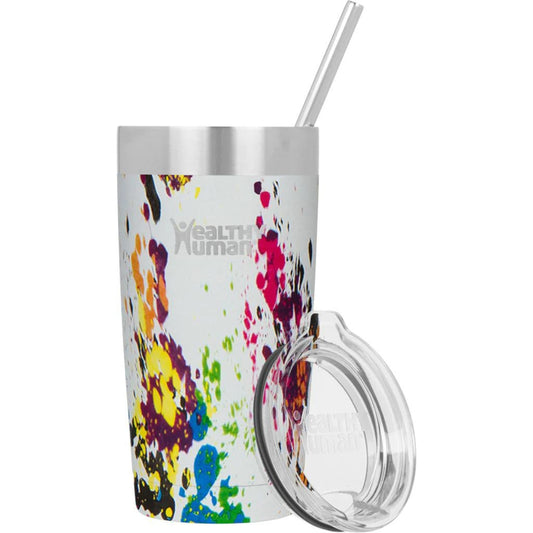 Healthy Human Ποτήρι Θερμός Cruiser Tumbler Art Deco με Καλαμάκι - 591ml