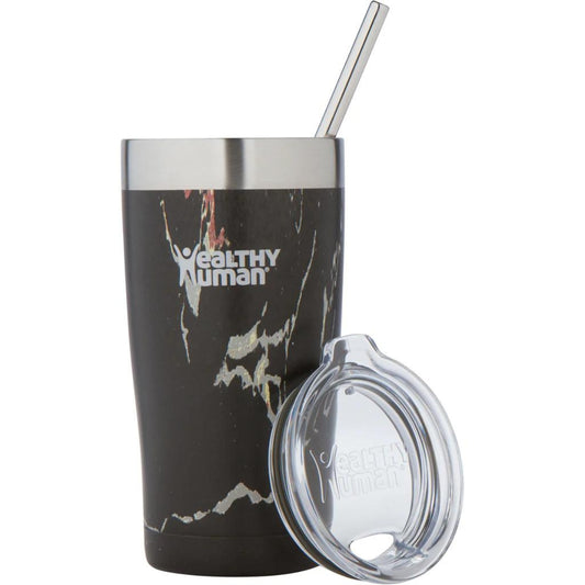 Healthy Human Ποτήρι Θερμός Cruiser Tumbler Black Onyx με Καλαμάκι - 591ml