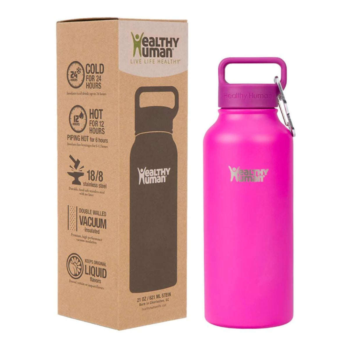 Healthy Human Μπουκάλι Θερμός Stein Bottle Poppin Pink - 946ml