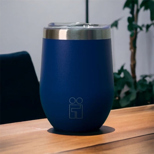 Hugs Coffee Mug Ποτήρι και Κούπα Θερμός με Διπλό Καλαμάκι και Βουρτσάκι - 350ml