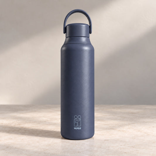 Hugs Zero 600ml Navy Blue, με το κλασικό καπάκι
