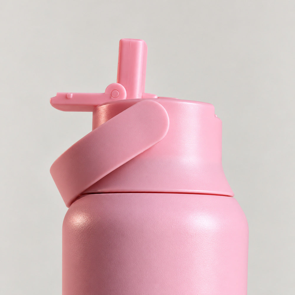 Hugs Zero 600ml Pink Whisper, λεπτομέρεια ανοιχτού στομίου και μοχλού
