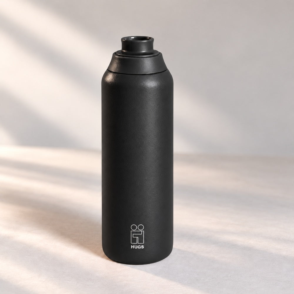 Hugs Zero 600ml Silent Night, με το κλασικό στόμιο ανοιχτό για να πίνεις χωρίς καλαμάκι