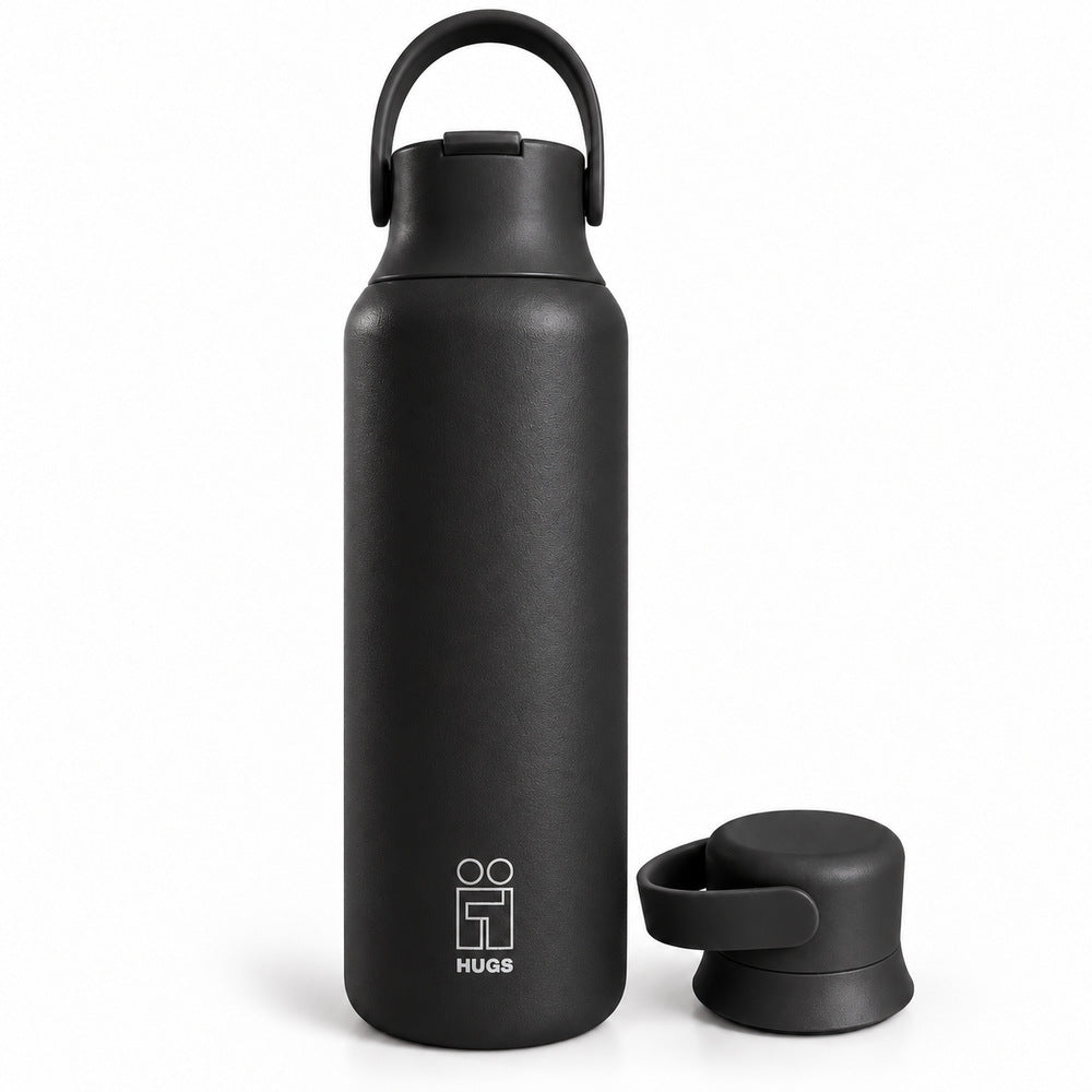 Hugs Zero 600ml Silent Night, με τα δύο καπάκια σε λευκό φόντο