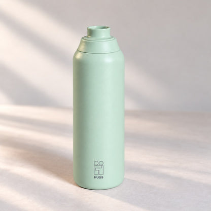 Hugs Zero 600ml Teal Touch, με το κλασικό στόμιο ανοιχτό για να πίνεις χωρίς καλαμάκι