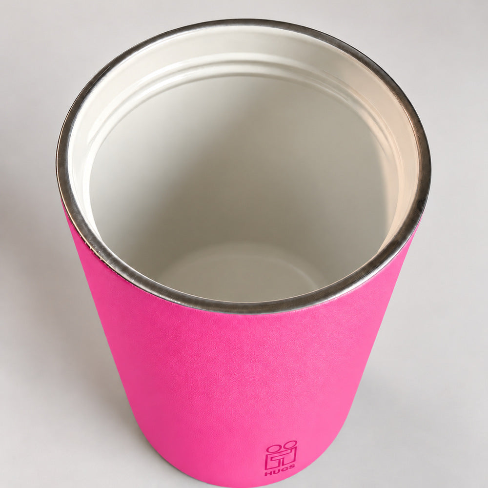 Hugs Zero Coffee Mug 350ml Pink Pulse, κεραμική επίστρωση στο εσωτερικό