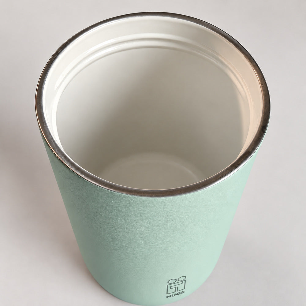 Hugs Zero Coffee Mug 350ml Teal Touch, κεραμική επίστρωση στο εσωτερικό