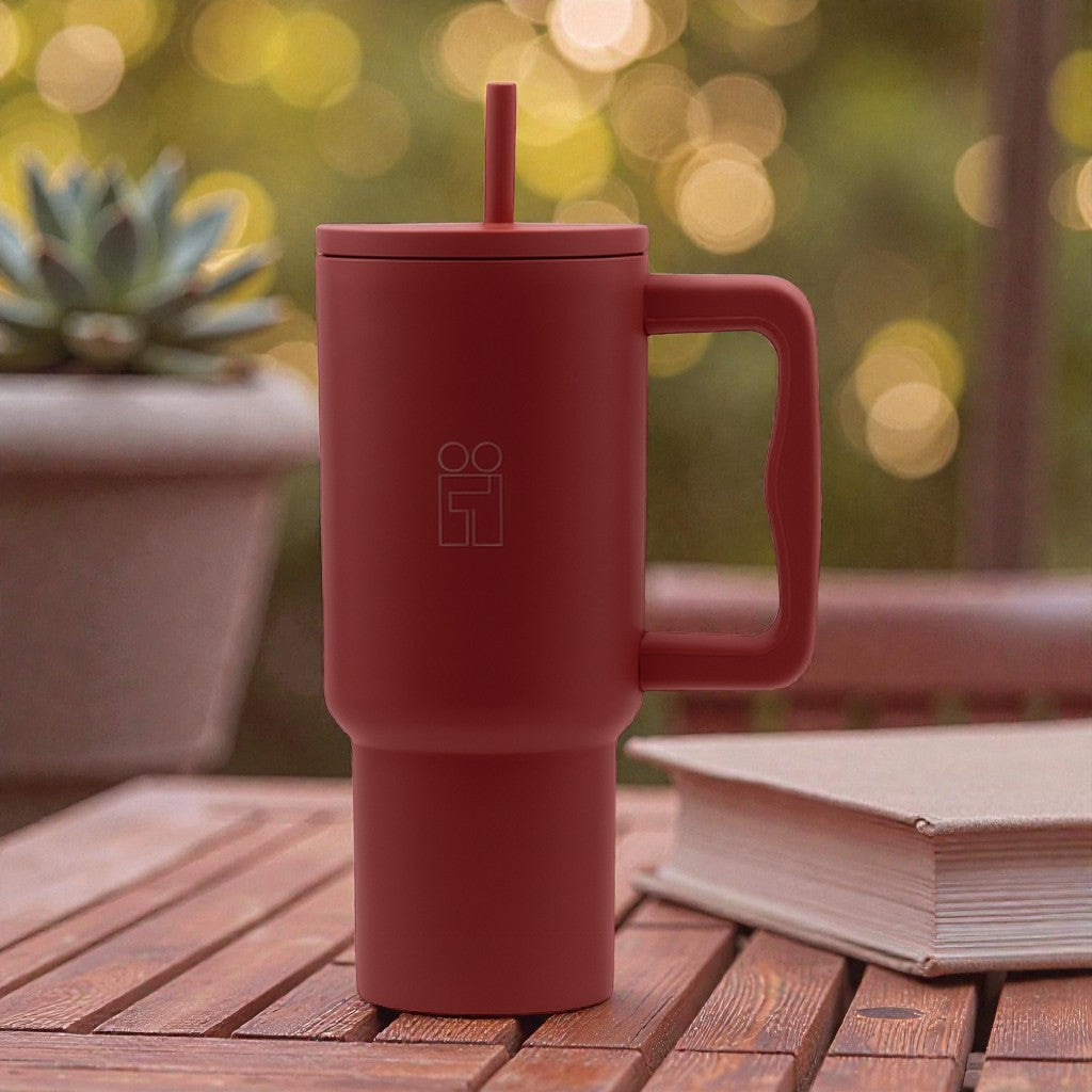 Hugs My Tumbler Ποτήρι Θερμός με Καλαμάκι - 900ml