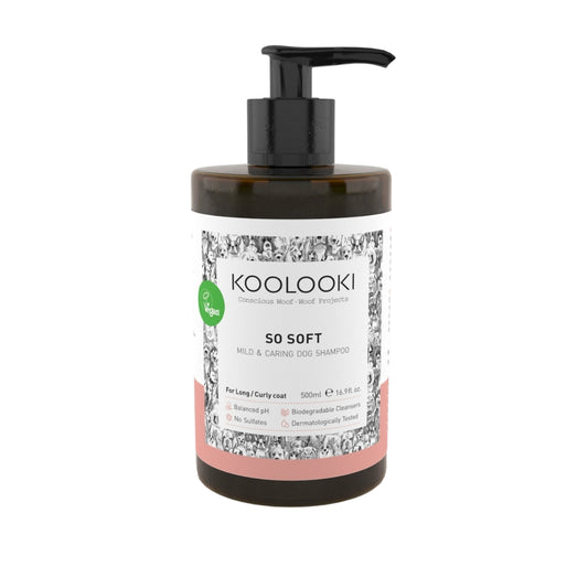 Koolooki So Soft Mild & Caring Βιολογικό Σαμπουάν για Σκύλους με Μηλόξυδο & Πρωτείνες Μπιζελιού - 500ml