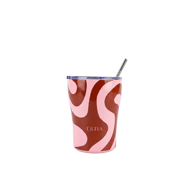Estia Coffee Mug Save The Aegean Ποτήρι Θερμός με Καλαμάκι - 350ml