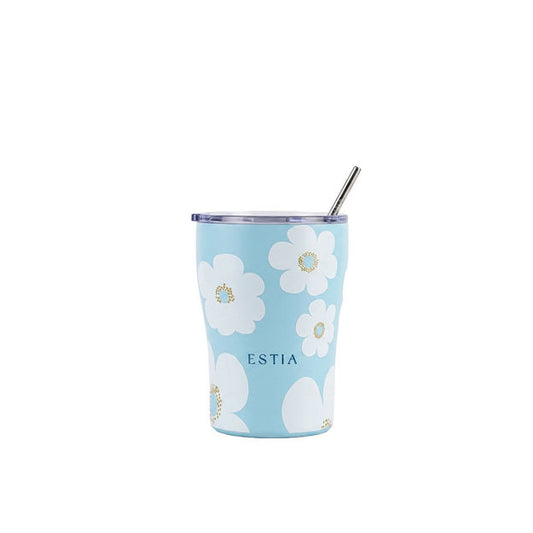Estia Coffee Mug Save The Aegean Ποτήρι Θερμός με Καλαμάκι - 350ml