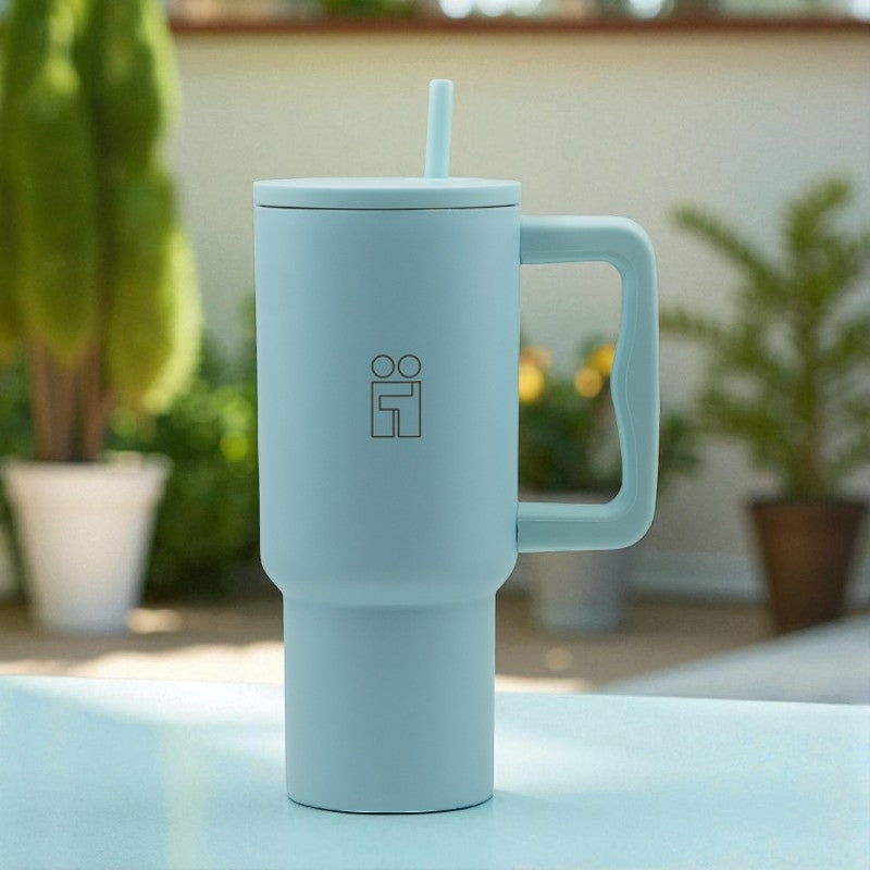 Hugs My Tumbler Ποτήρι Θερμός με Καλαμάκι - 900ml