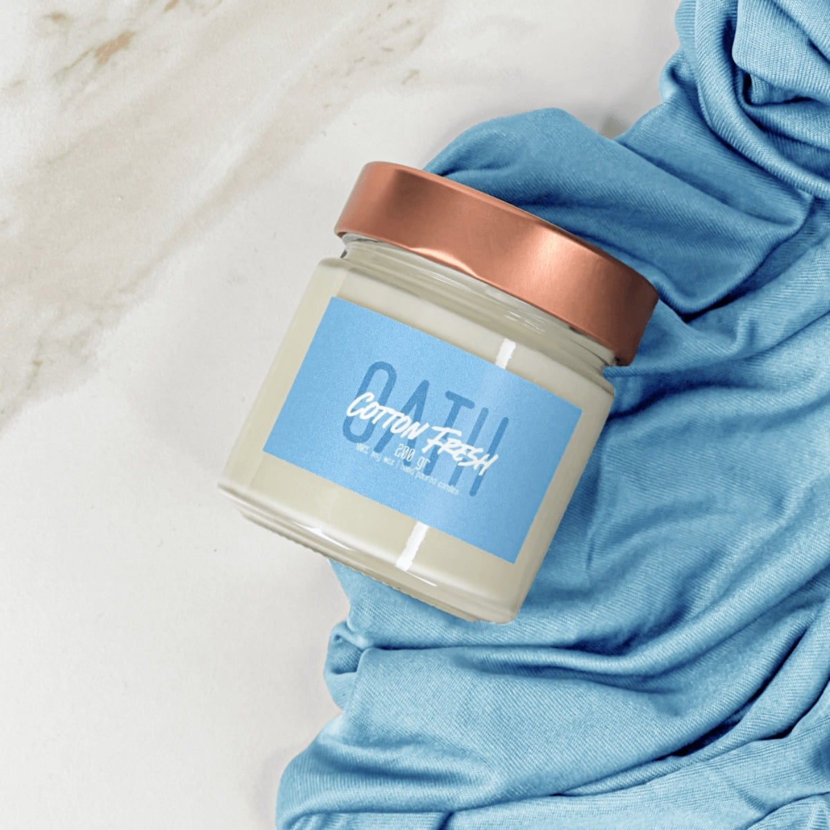 Oath Candle από Κερί Σόγιας με Άρωμα Φρεσκάδας Cotton Fresh