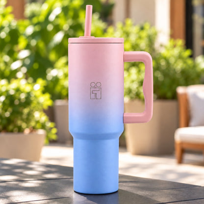 Hugs My Tumbler Ποτήρι Θερμός με Καλαμάκι - 1200ml
