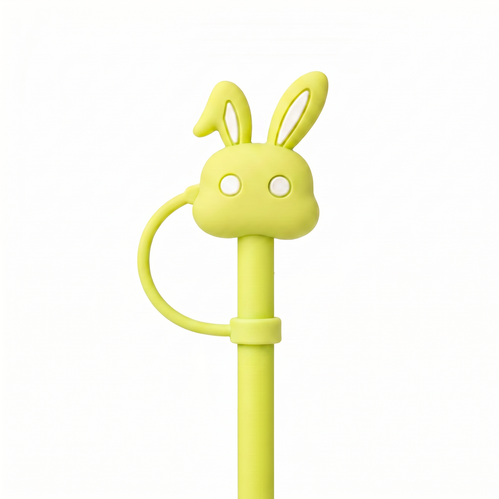 Hugs Straw Toppers Προστατευτικά για Καλαμάκια Tumbler σετ 4τμχ - Bunnies