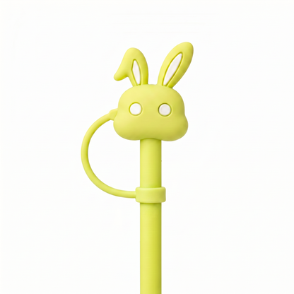 Hugs Straw Toppers Προστατευτικά για Καλαμάκια Tumbler σετ 4τμχ - Bunnies