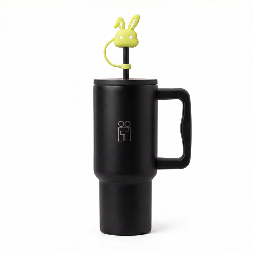 Hugs Straw Toppers Προστατευτικά για Καλαμάκια Tumbler σετ 4τμχ - Bunnies