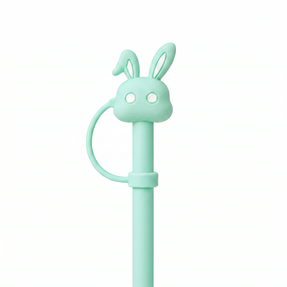 Hugs Straw Toppers Προστατευτικά για Καλαμάκια Tumbler σετ 4τμχ - Bunnies