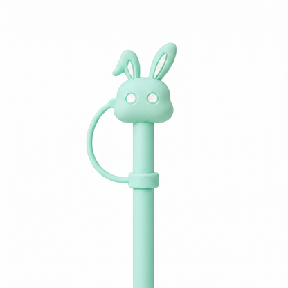 Hugs Straw Toppers Προστατευτικά για Καλαμάκια Tumbler σετ 4τμχ - Bunnies