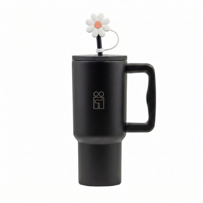 Hugs Straw Toppers Προστατευτικά για Καλαμάκια Tumbler σετ 4τμχ - Flowers
