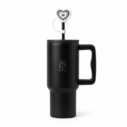 Hugs Straw Toppers Προστατευτικά για Καλαμάκια Tumbler σετ 4τμχ - Hearts