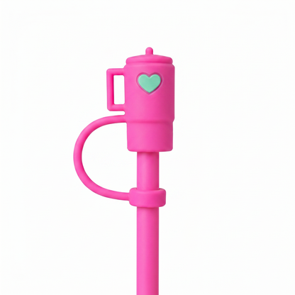 Hugs Straw Toppers Προστατευτικά για Καλαμάκια Tumbler σετ 4τμχ - Mini Tumblers