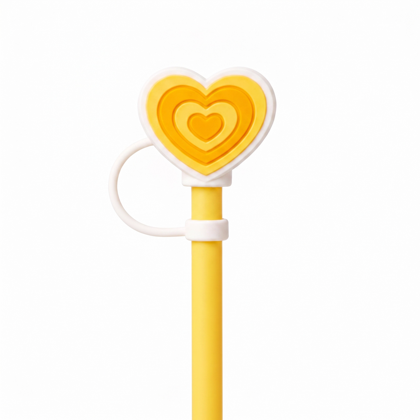 Hugs Straw Toppers Προστατευτικά για Καλαμάκια Tumbler σετ 4τμχ - Hearts