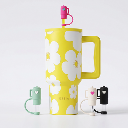 Combo Estia Straw Tumbler XL 900ml Series 4 & Hugs Straw Toppers Mini Tumblers σετ 4τμχ