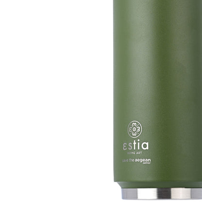 Estia Travel Cup Save The Aegean Ποτήρι Θερμός με Καλαμάκι Forest Spirit - 500ml