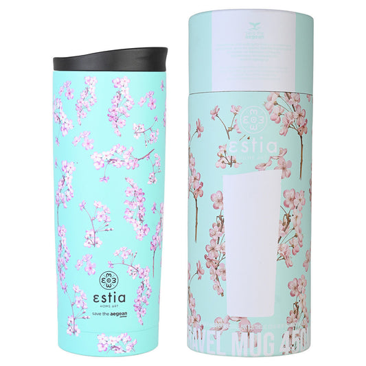 Estia Travel Mug Save The Aegean Κούπα Θερμός - 450ml