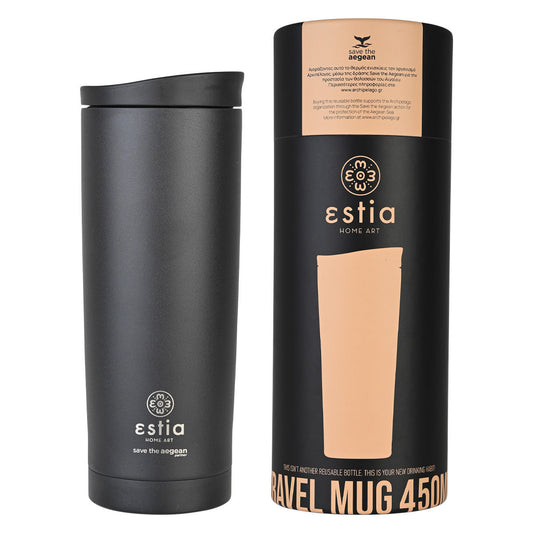 Estia Travel Mug Save The Aegean Κούπα Θερμός - 450ml