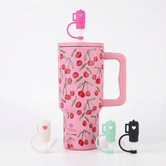 Combo Estia Straw Tumbler XL 900ml & Hugs Straw Toppers Mini Tumblers σετ 4τμχ
