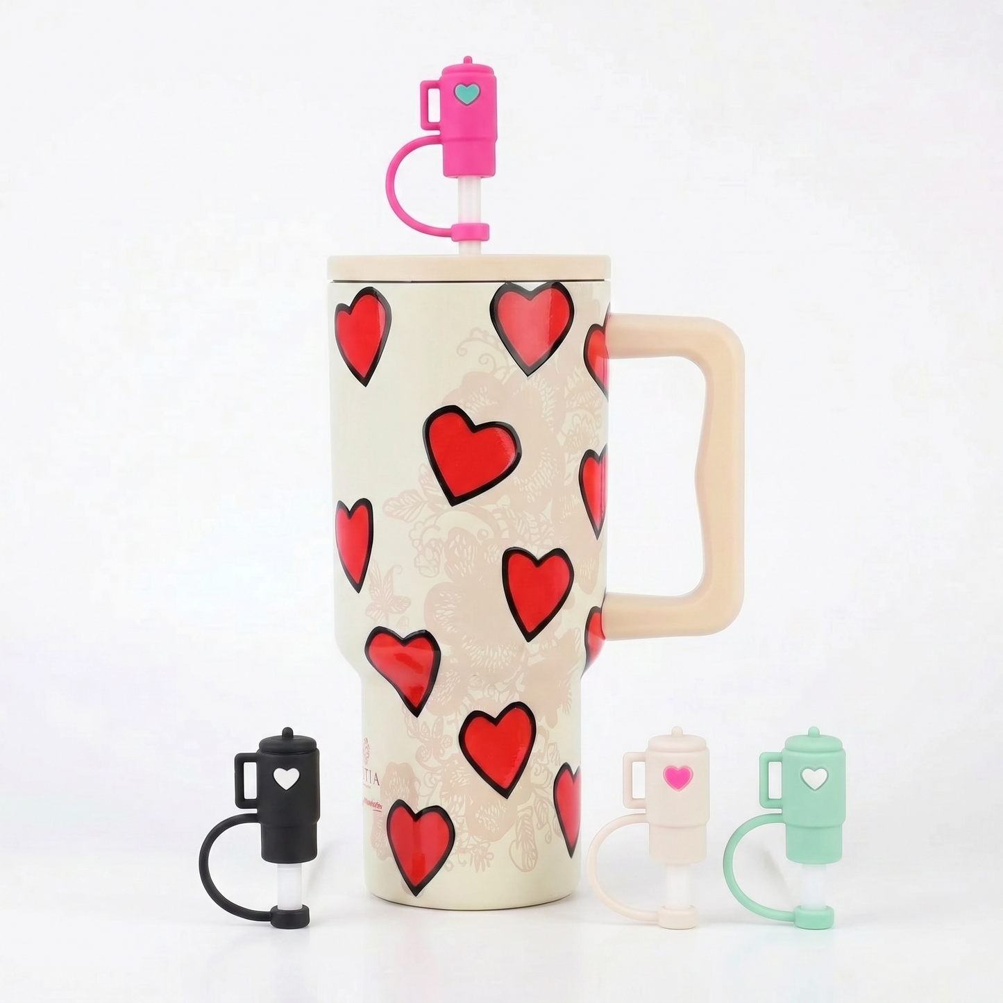 Combo Estia Straw Tumbler XL 900ml & Hugs Straw Toppers Mini Tumblers σετ 4τμχ