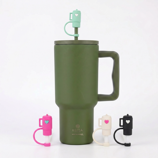 Combo Estia Straw Tumbler XL 900ml & Hugs Straw Toppers Mini Tumblers σετ 4τμχ