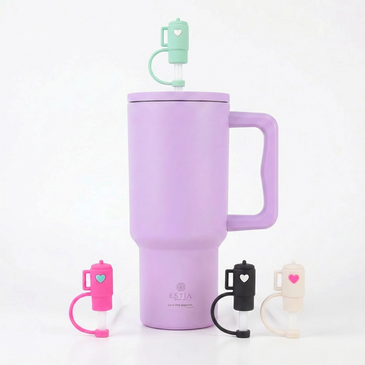 Combo Estia Straw Tumbler XL 900ml & Hugs Straw Toppers Mini Tumblers σετ 4τμχ