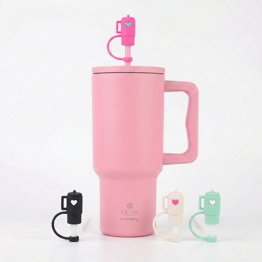 Combo Estia Straw Tumbler XL 900ml & Hugs Straw Toppers Mini Tumblers σετ 4τμχ