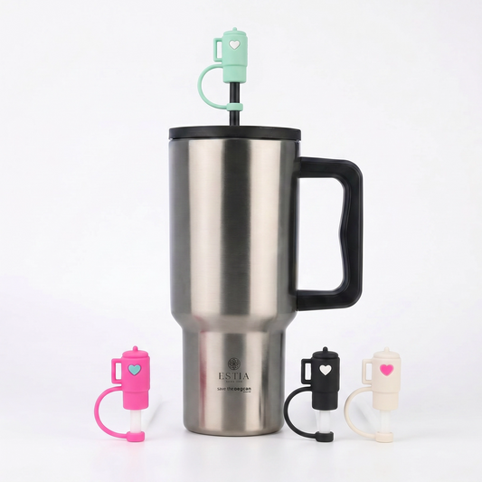 Combo Estia Straw Tumbler XL 900ml & Hugs Straw Toppers Mini Tumblers σετ 4τμχ