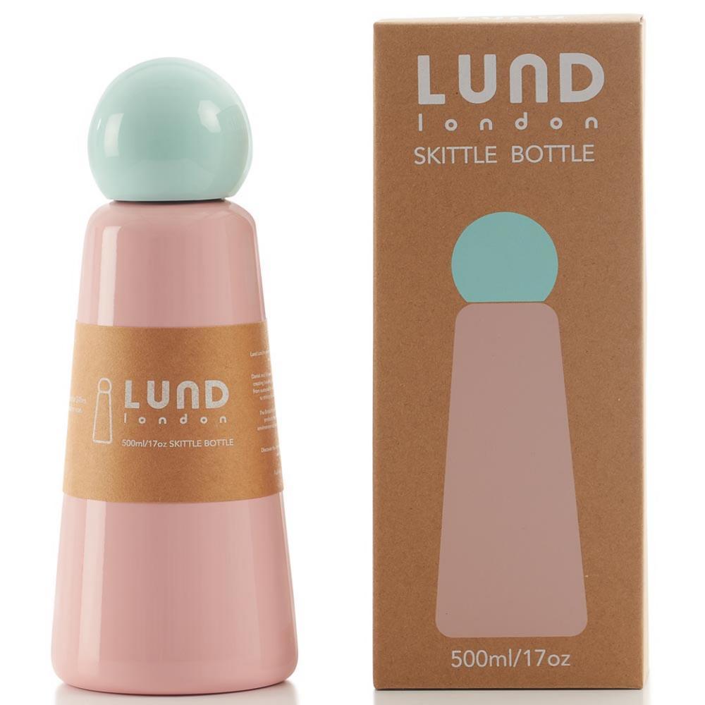 Lund London Skittle Μπουκάλι Θερμός Pink & Mint - 500ml