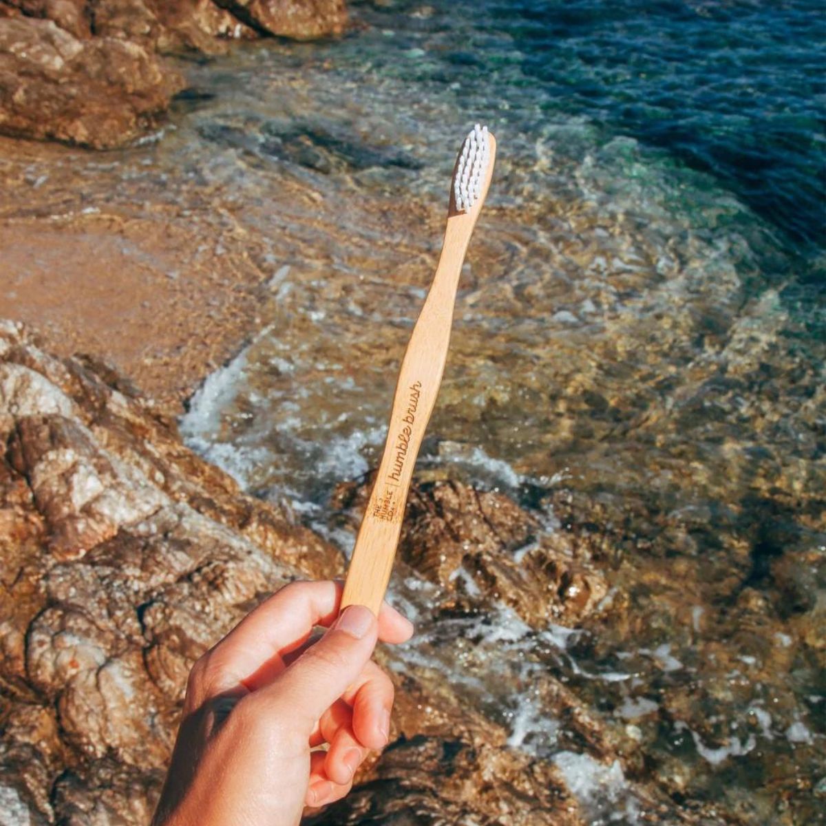 Οδοντόβουρτσα από Bamboo Μέτρια Λευκή