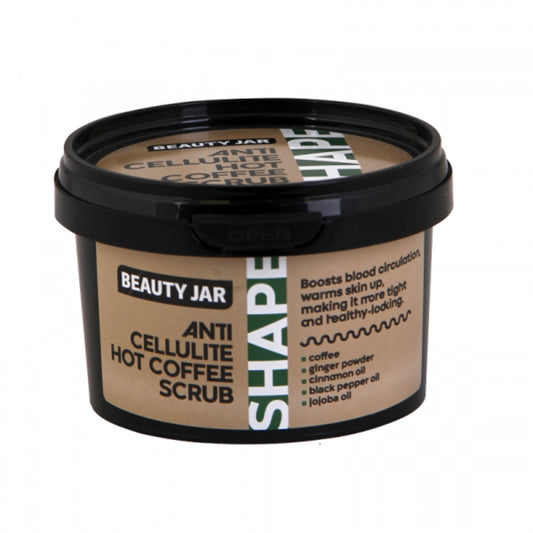 Beauty Jar SHAPE ANTI CELLULITE HOT COFFEE SCRUB Ζεστό Scrub κατά της Κυτταρίτιδας - 250gr