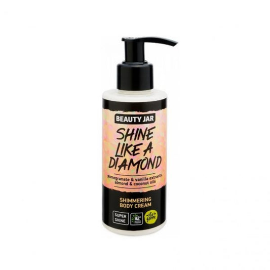 Beauty Jar SHINE LIKE A DIAMOND Κρέμα Σώματος Με Shimmer - 150ml