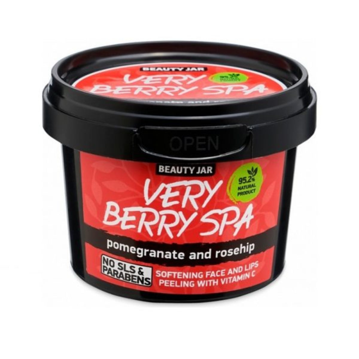 Beauty Jar VERY BERRY SPA Peeling Προσώπου & Χειλιών Με Βιταμίνη C - 120gr